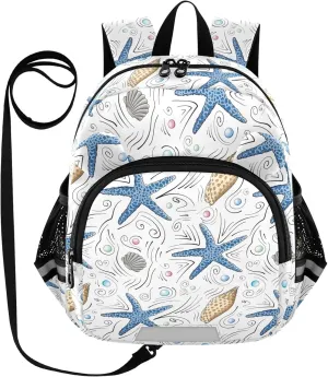 Sample Blue Starfish Little Kid Toddler Backpack Baby Boys Girls Kindergarten Pre School Bags Cute Cartoon Backpacks for children