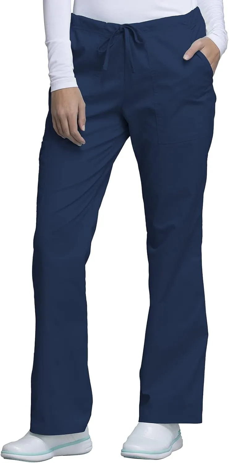 Scrubs for Women Workwear Core Stretch Drawstring Cargo Scrub Pants 4044