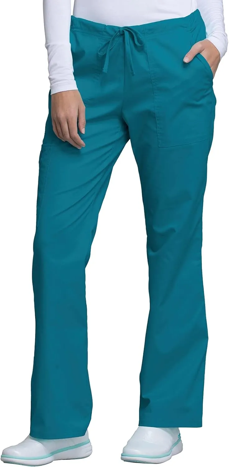 Scrubs for Women Workwear Core Stretch Drawstring Cargo Scrub Pants 4044