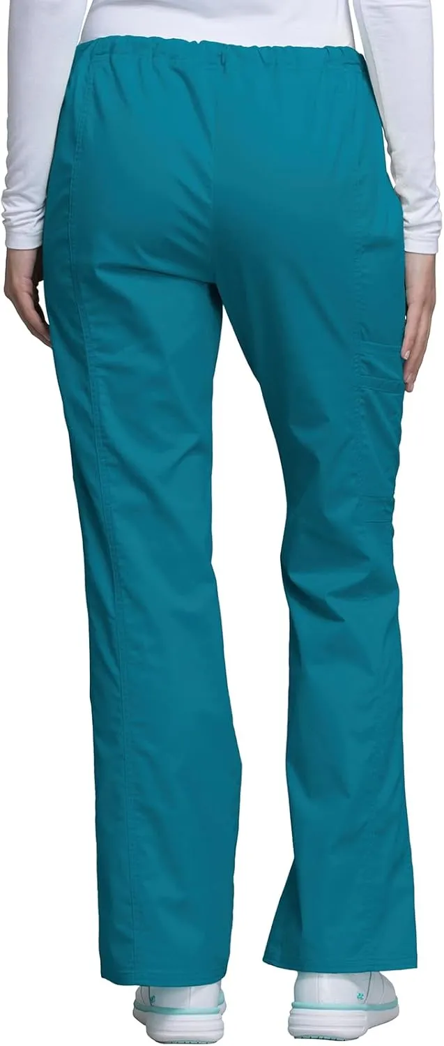 Scrubs for Women Workwear Core Stretch Drawstring Cargo Scrub Pants 4044
