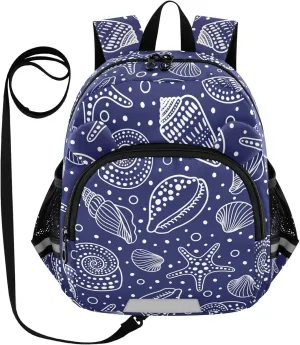 Sea Shells Fossils Little Kid Toddler Backpack Baby Boys Girls Kindergarten Pre School Bags Cute Cartoon Backpacks for children