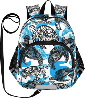 Sea Turtle Life Blue Little Kid Toddler Backpack Baby Boys Girls Kindergarten Pre School Bags Cute Cartoon Backpacks for children