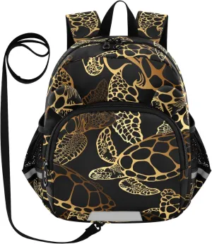 Sea Turtle Ocean Waves Little Kid Toddler Backpack Baby Boys Girls Kindergarten Pre School Bags Cute Cartoon Backpacks for children