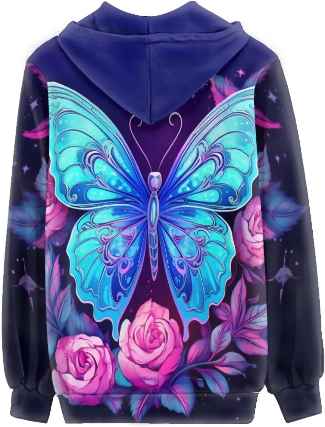 Showudesigns Women's Clothing Zip Up Hoodies XS-5XL Fashion Sweatshirts Clothes Fall Pullover Tops