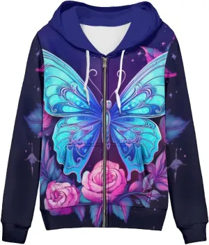 Showudesigns Women's Clothing Zip Up Hoodies XS-5XL Fashion Sweatshirts Clothes Fall Pullover Tops