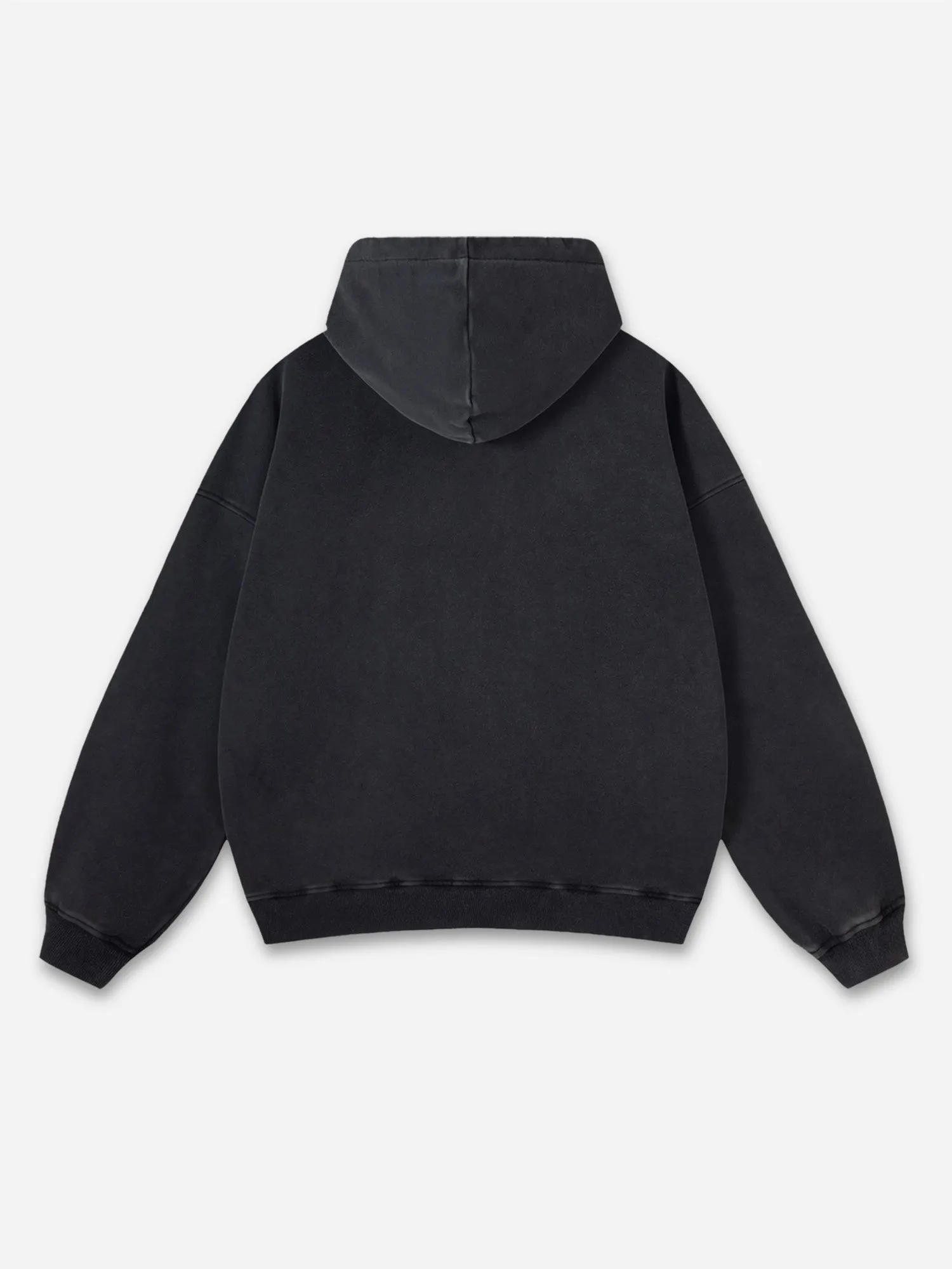 Silent Walking Graphic Acid Washed Oversized Hoodie