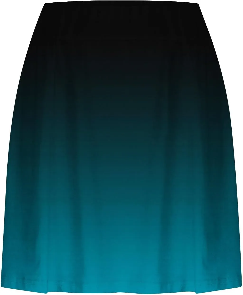 Skirts for Women Trendy Gradient Workout Sports Skirt Tummy Control Skirt Elastic High Waisted Casual Mini Skirt