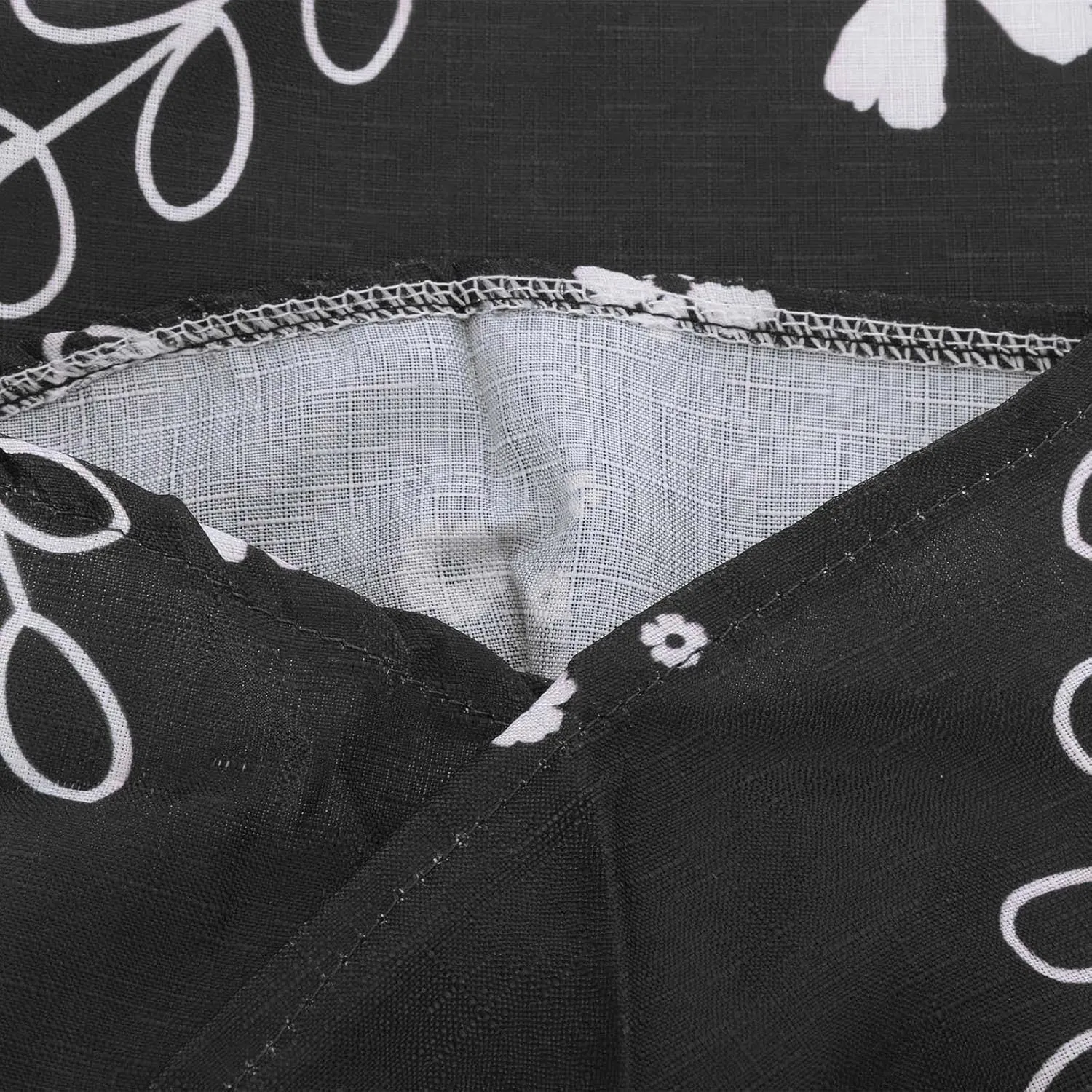 SMIDOW Capri Pants for Women Cotton Linen Wide Leg Capris Casual Summer Cropped Pants Beach Elastic Waist Baggy Crop Trousers