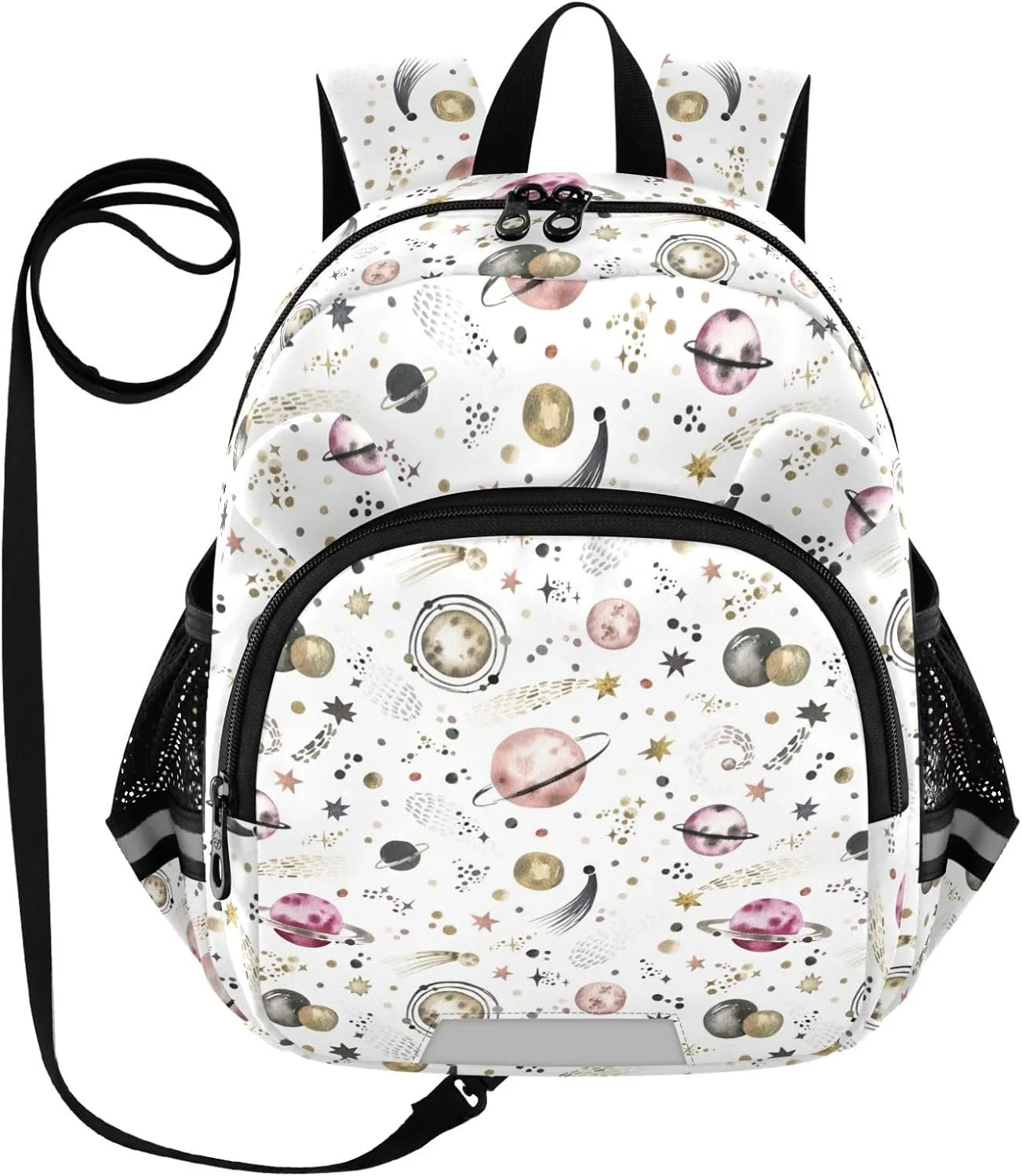 Space Pattern with Stars Little Kid Toddler Backpack Baby Boys Girls Kindergarten Pre School Bags Cute Cartoon Backpacks for children