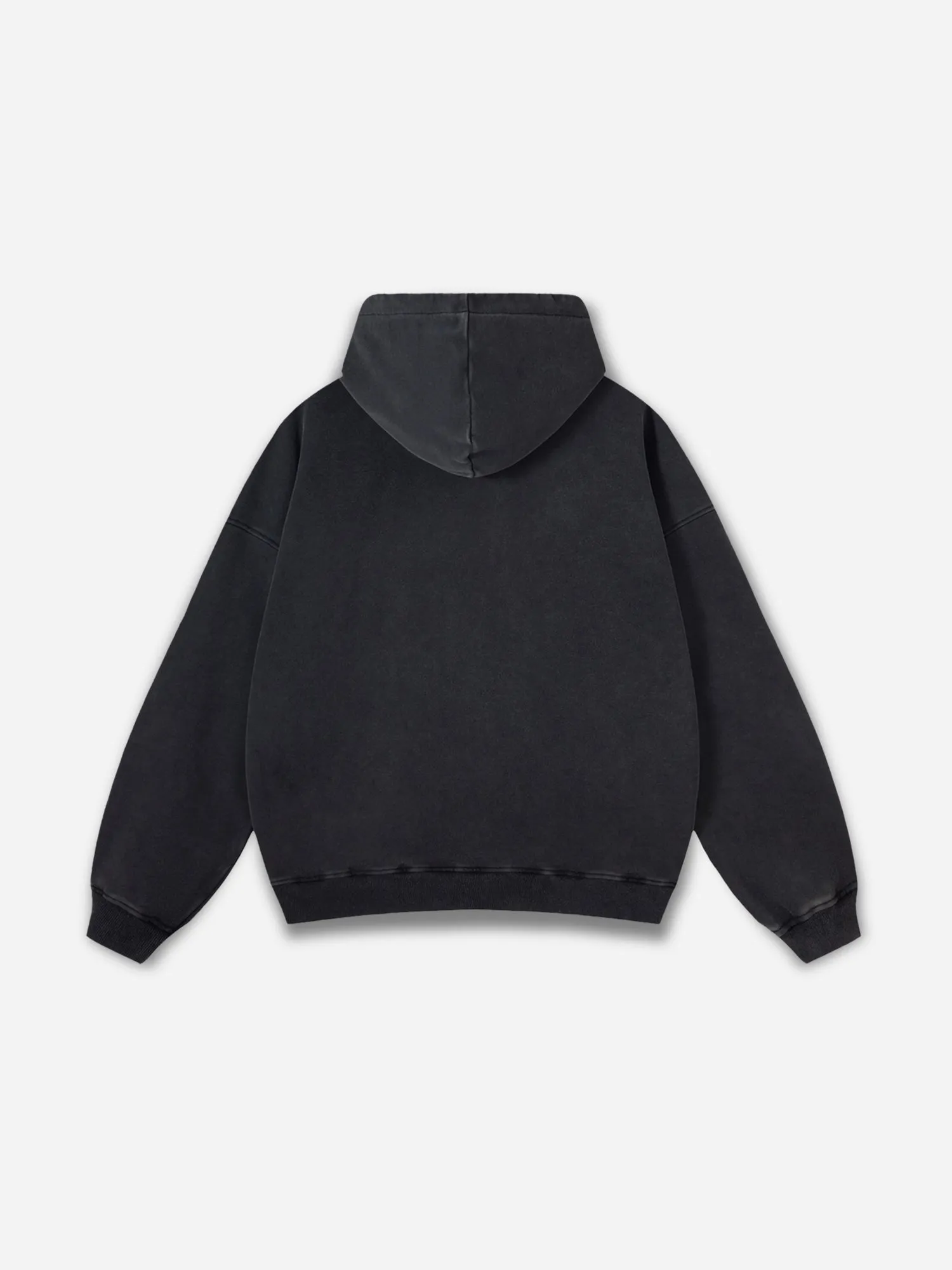 Spider Graphic Acid Washed Oversized Hoodie