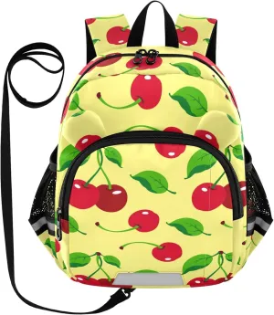 Spring Cherry Yellow Little Kid Toddler Backpack Baby Boys Girls Kindergarten Pre School Bags Cute Cartoon Backpacks for children