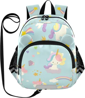 Star Rainbow Horse Little Kid Toddler Backpack Baby Boys Girls Kindergarten Pre School Bags Cute Cartoon Backpacks for children