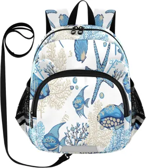 Starfishes Tropical Fishes Little Kid Toddler Backpack Baby Boys Girls Kindergarten Pre School Bags Cute Cartoon Backpacks for children