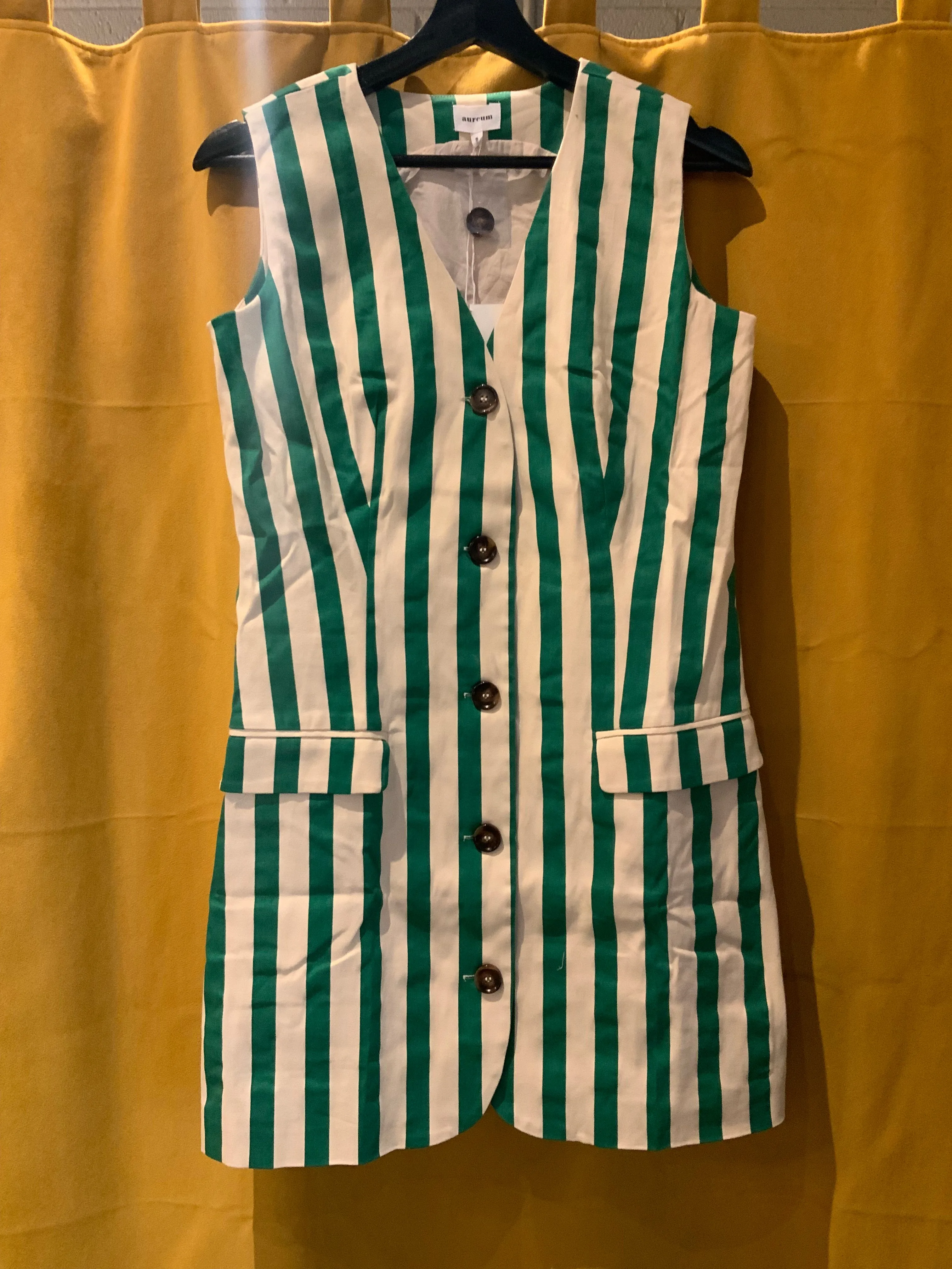 Striped Mini Vest Dress