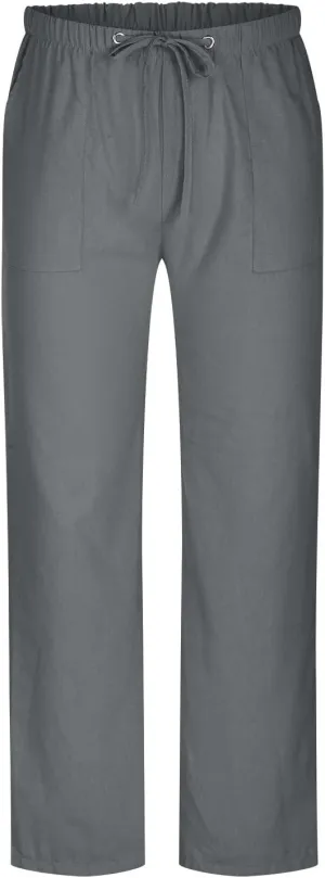 Sweatpants for Men 2024 Trendy Cotton Linen Casual Pants Straight Wide Leg Sweatpants Elastic Waist Drawstring Trouser