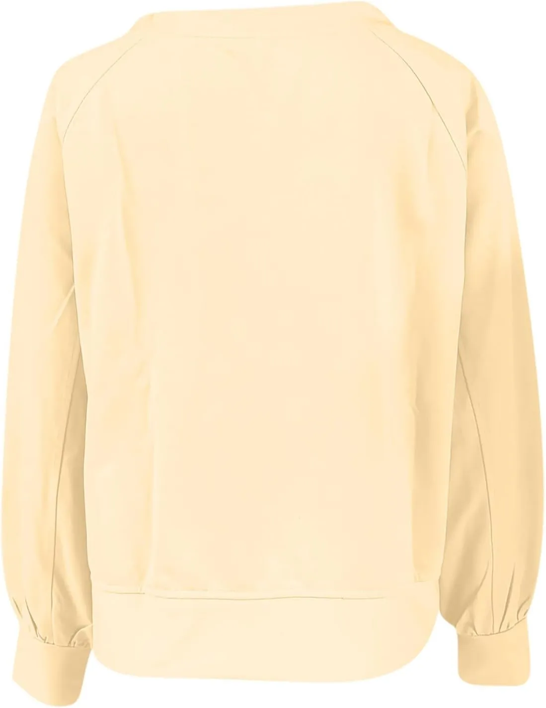 Sweatshirt for Women Oversized Long Sleeve Y2K Pullover Top Solid Crewneck Shirts 2024 Fall Outfits with Pockets
