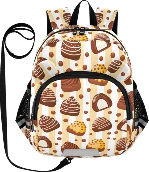 Sweet Candies Chocolate Little Kid Toddler Backpack Baby Boys Girls Kindergarten Pre School Bags Cute Cartoon Backpacks for children