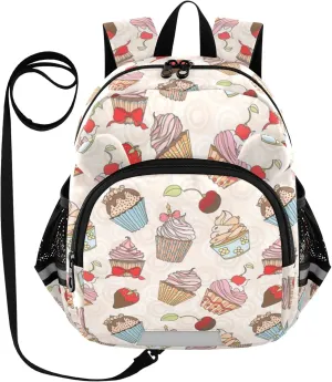 Sweet Cupcakes Colorful Little Kid Toddler Backpack Baby Boys Girls Kindergarten Pre School Bags Cute Cartoon Backpacks for children