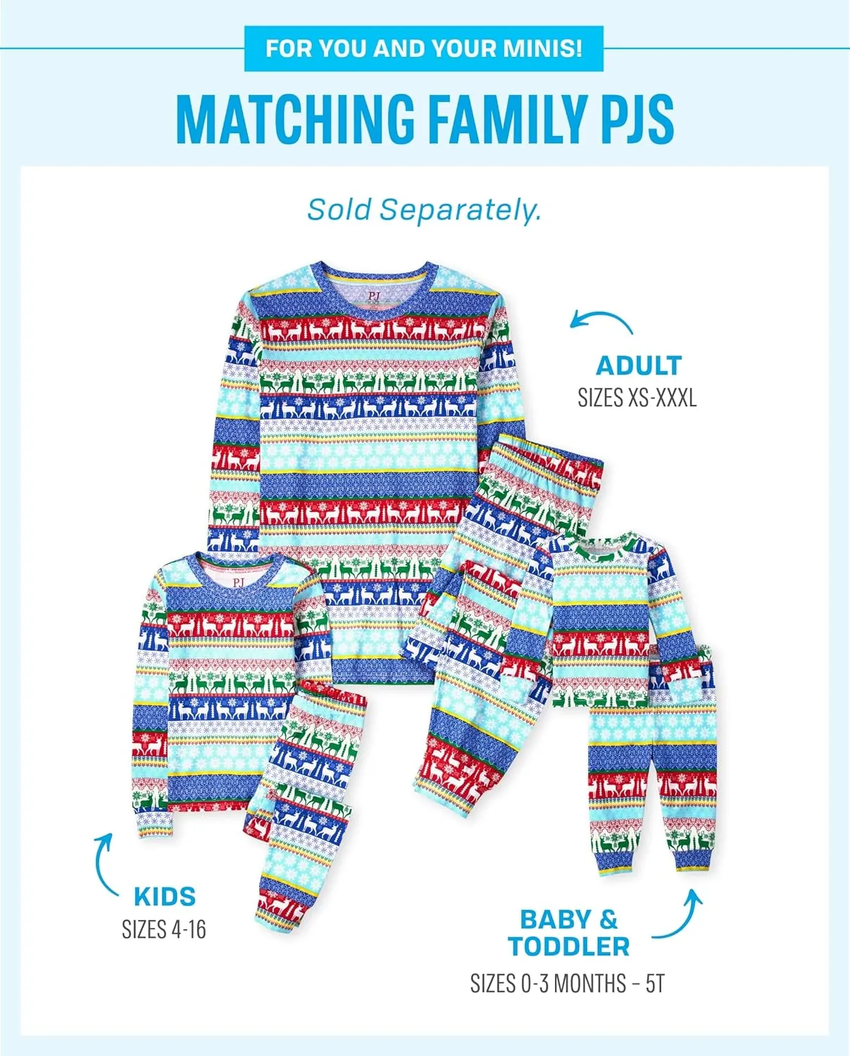 The Children's Place Baby Christmas Pajamas, Cotton