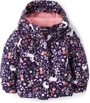 The Children's Place Baby Girls' and Toddler Heavy 3 in 1 Winter Jacket,Wind Water-Resistant Shell,Fleece Inner