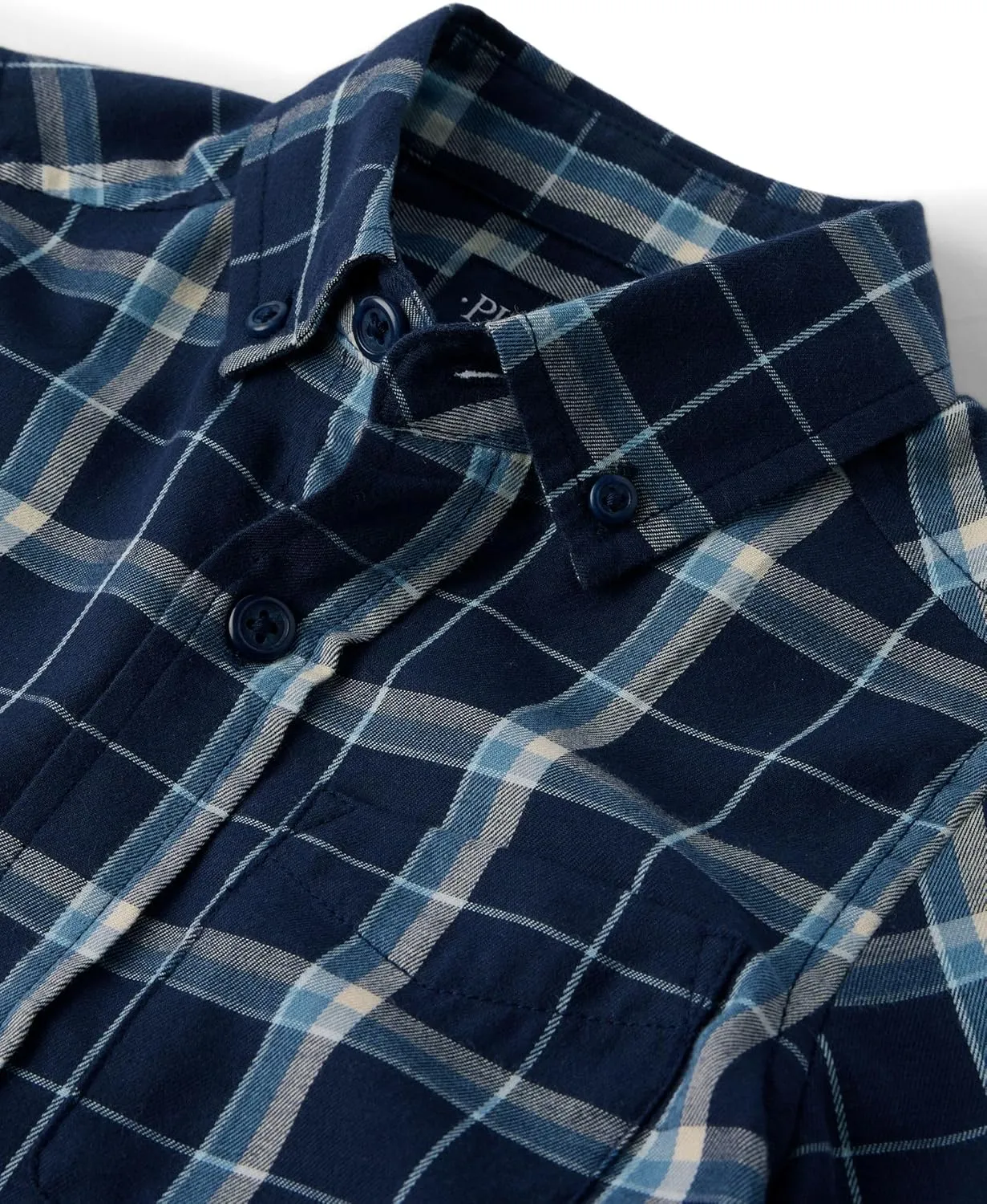 The Children's Place Boys' Long Sleeve Plaid Flannel Button Down Shirt