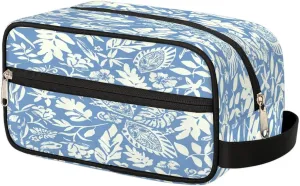 Travel Toiletry Bag for Women & Men,Waterproof Lightweight Makeup Cosmetic Bag Organizer with Handle & Zip Pockets Shaving Toiletries Bag for Gym,Beach - Abstract Flower