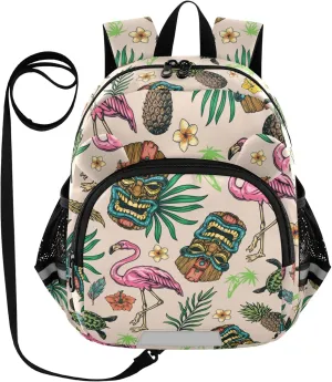 Tropical Colorful Flamingo Little Kid Toddler Backpack Baby Boys Girls Kindergarten Pre School Bags Cute Cartoon Backpacks for children