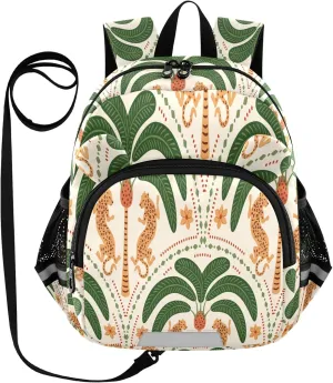 Tropical Palm Tree Asian Little Kid Toddler Backpack Baby Boys Girls Kindergarten Pre School Bags Cute Cartoon Backpacks for children