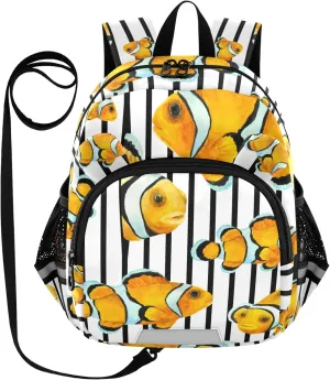Tropical Reef Fish Little Kid Toddler Backpack Baby Boys Girls Kindergarten Pre School Bags Cute Cartoon Backpacks for children