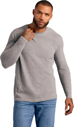 True Classic Mens Long Sleeve Tee Shirts - Classic Henley & Crew Neck Long Sleeve T Shirt - Regular and Tall Thermal Shirts