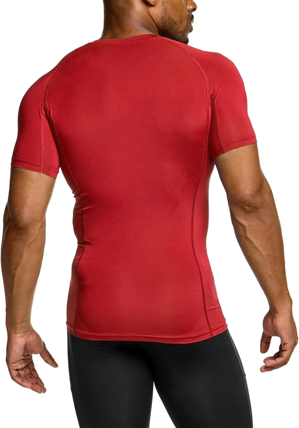 TSLA Men's UPF 50  Quick Dry Short Sleeve Compression Shirts, Athletic Workout Shirt, Water Sports Rash Guard