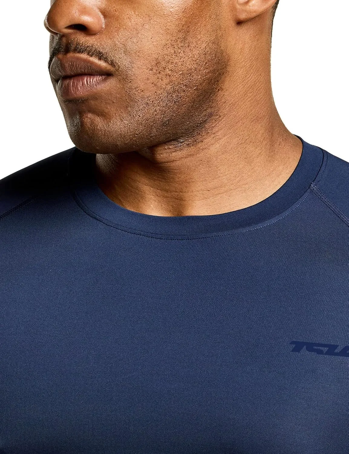 TSLA Men's UPF 50  Quick Dry Short Sleeve Compression Shirts, Athletic Workout Shirt, Water Sports Rash Guard