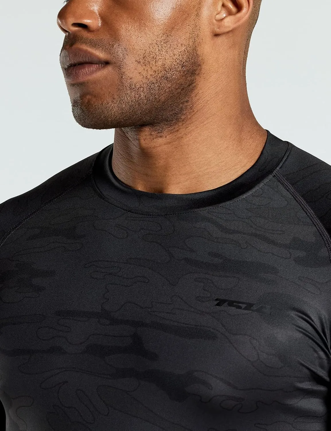 TSLA Men's UPF 50  Quick Dry Short Sleeve Compression Shirts, Athletic Workout Shirt, Water Sports Rash Guard
