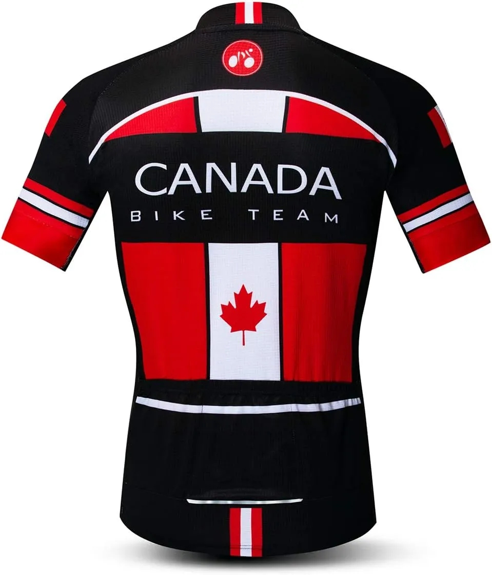 USA Cycling Jerseys Men, USA Flags Bicycle Shirts Summer Riding Tops Quick Dry Bicycle Jersey S-3XL