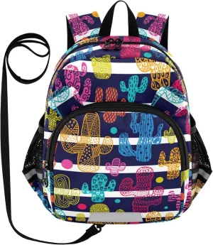 ute Cacti and Stripes Little Kid Toddler Backpack Baby Boys Girls Kindergarten Pre School Bags Cute Cartoon Backpacks for children