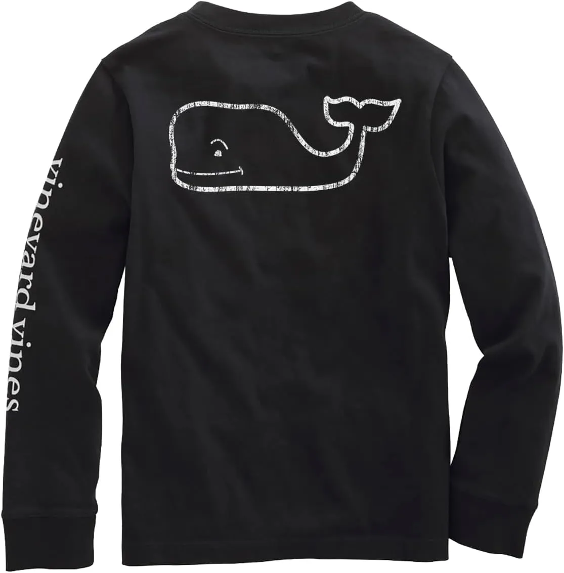 vineyard vines Boys Long-Sleeve Vintage Whale Pocket Tee
