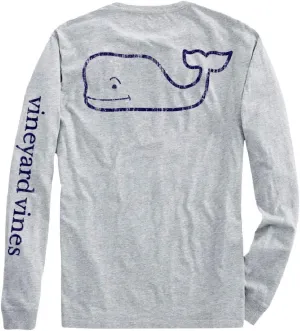 vineyard vines Boys Long-Sleeve Vintage Whale Pocket Tee