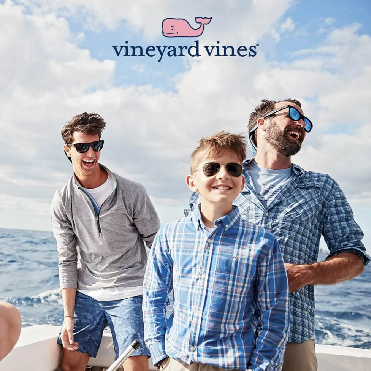 vineyard vines Boys Long-Sleeve Vintage Whale Pocket Tee