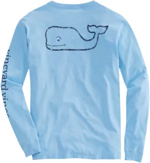 vineyard vines Boys Long-Sleeve Vintage Whale Pocket Tee
