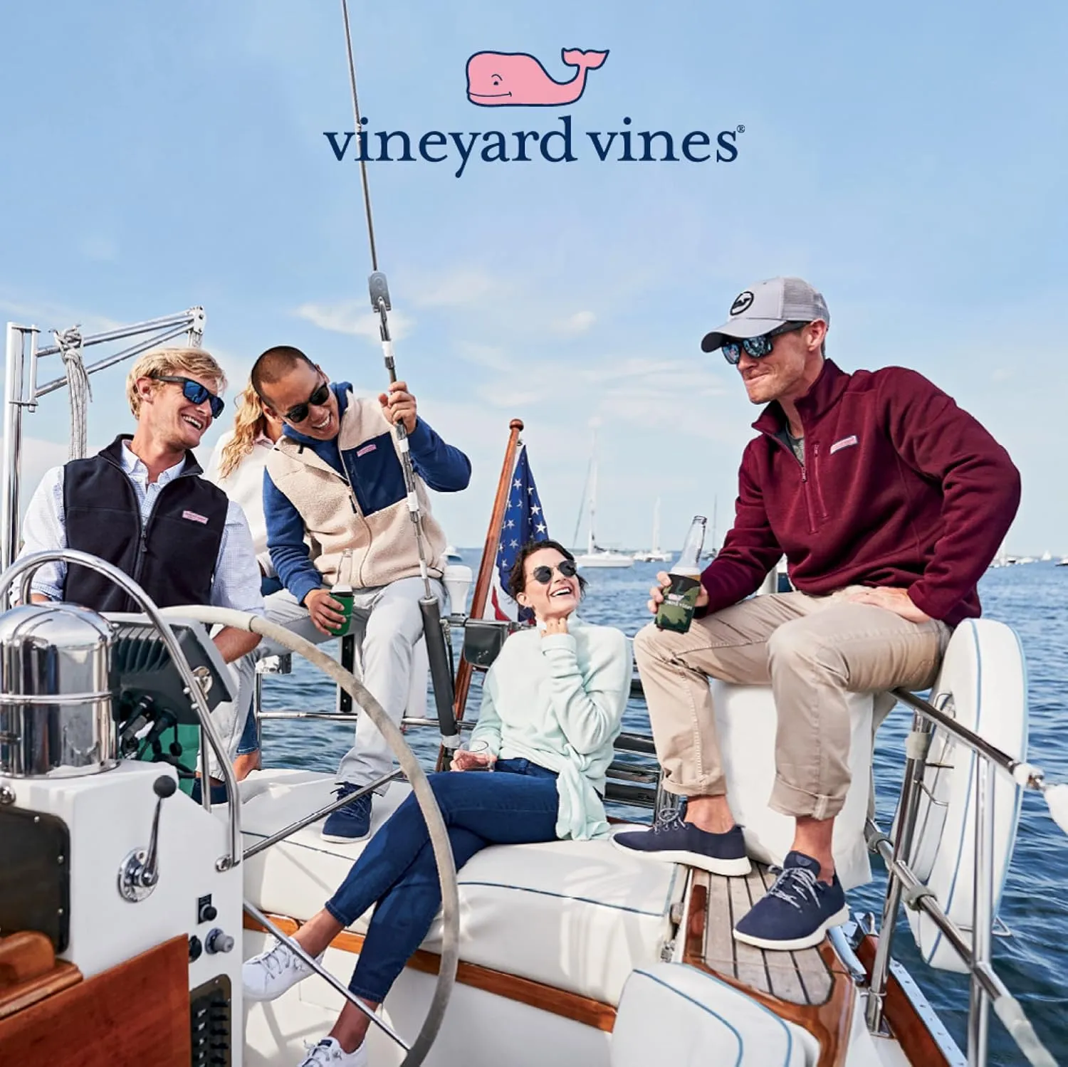 vineyard vines Men's Long Sleeve Vintage Whale Pocket T-Shirt