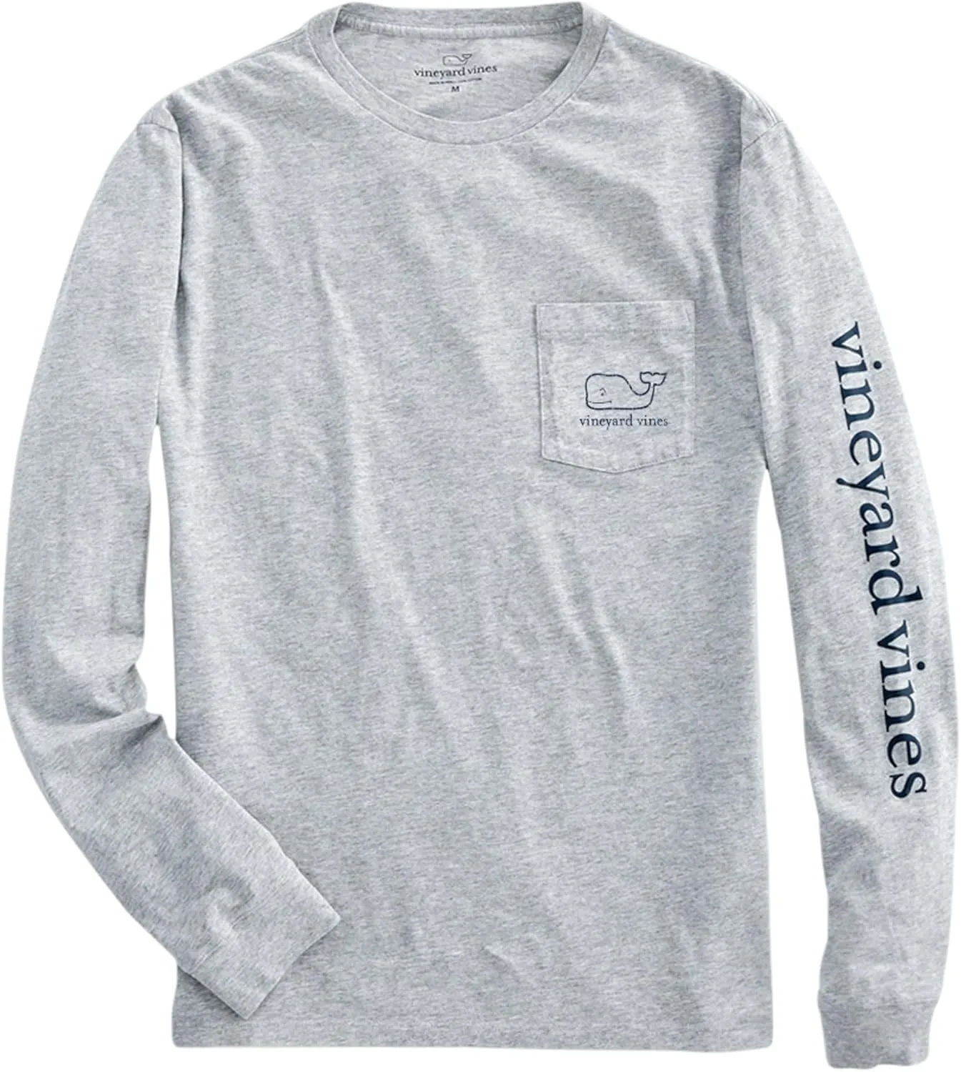 vineyard vines Men's Long Sleeve Vintage Whale Pocket T-Shirt