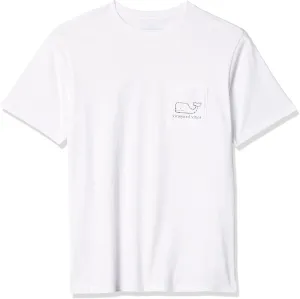 vineyard vines Men's Short-Sleeve Vintage Whale Pocket Tee