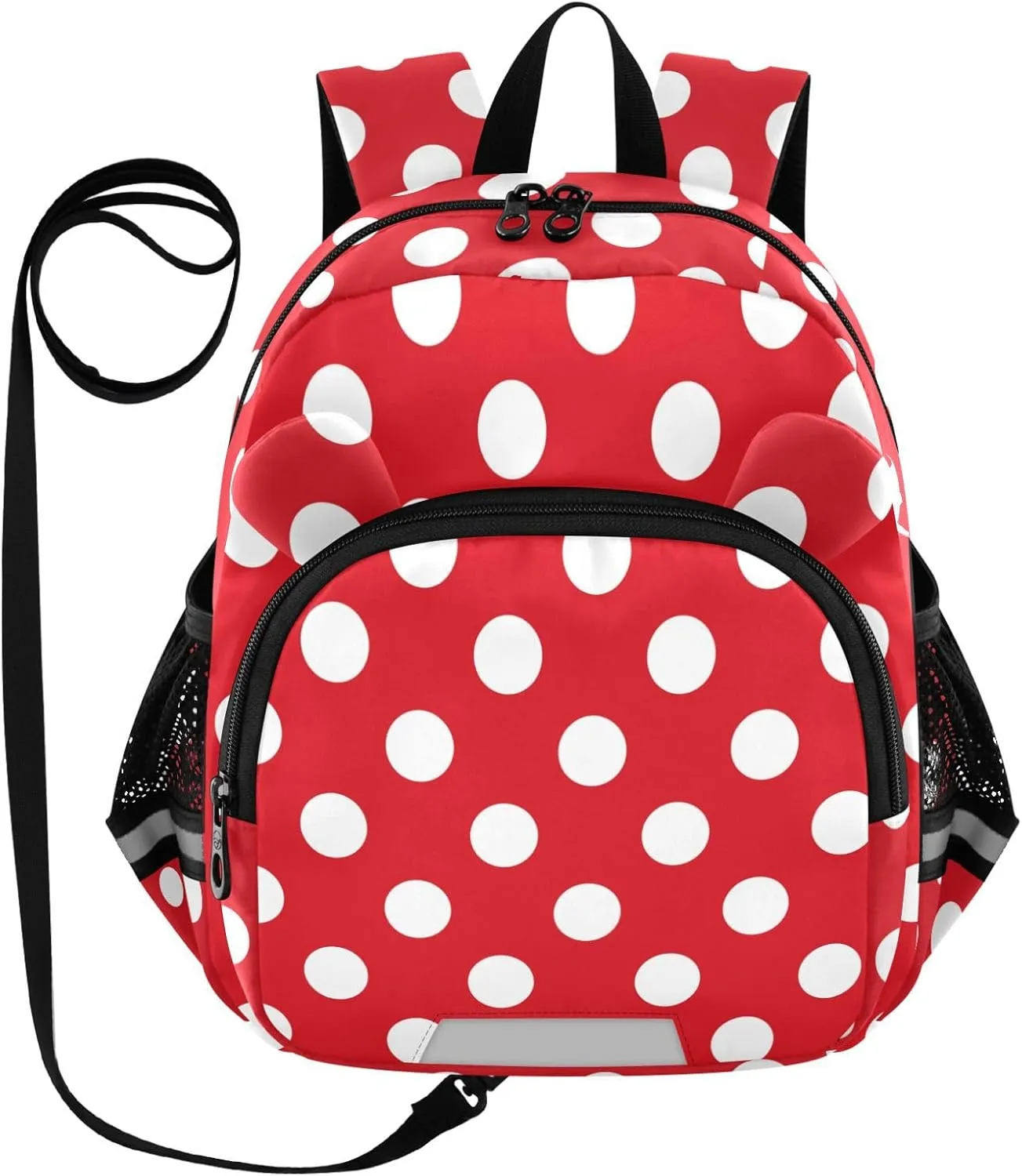 Vintage Polka Dots Red Little Kid Toddler Backpack Baby Boys Girls Kindergarten Pre School Bags Cute Cartoon Backpacks for children