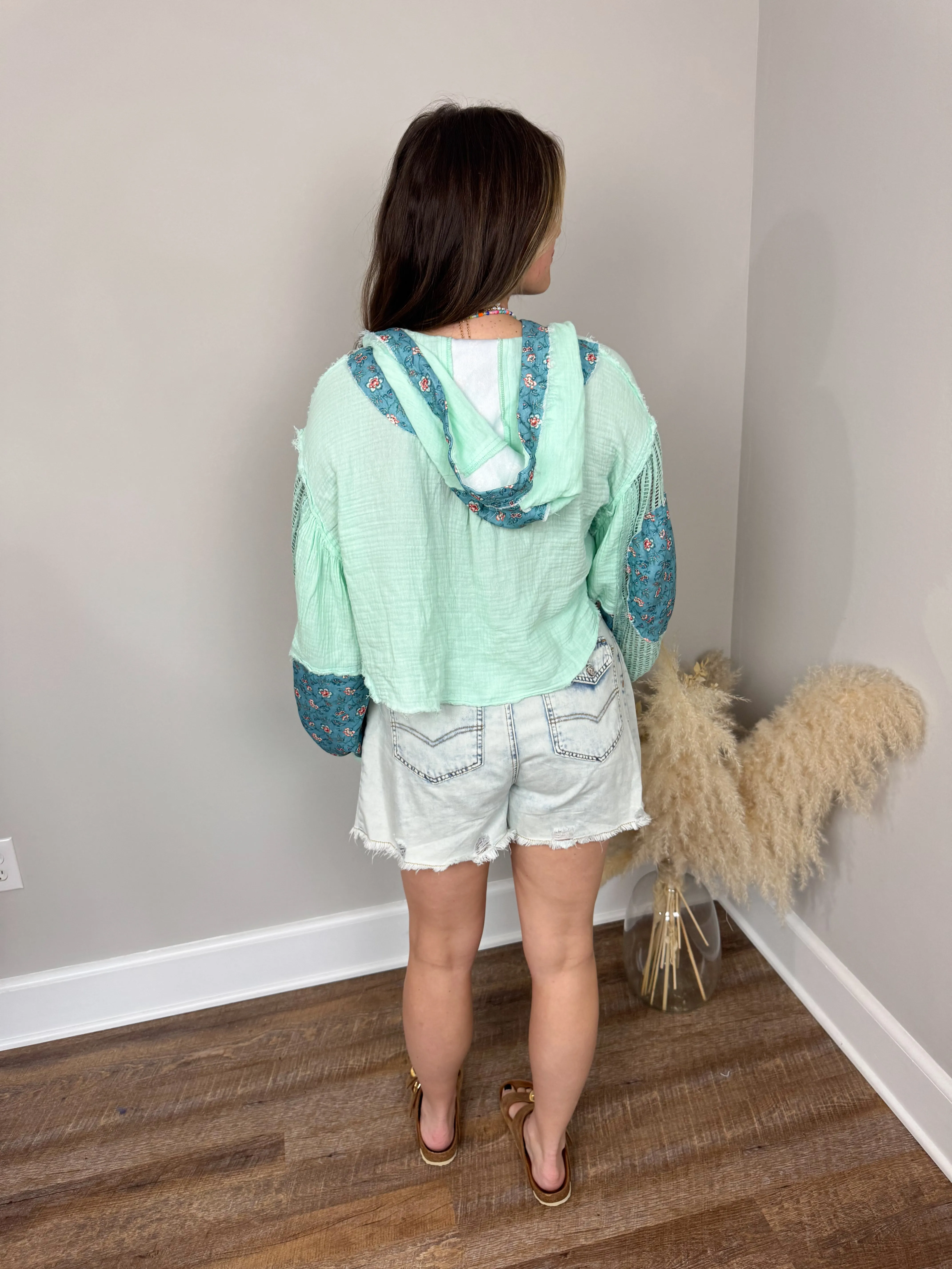 Wanted Gauze Hoodie | Mint