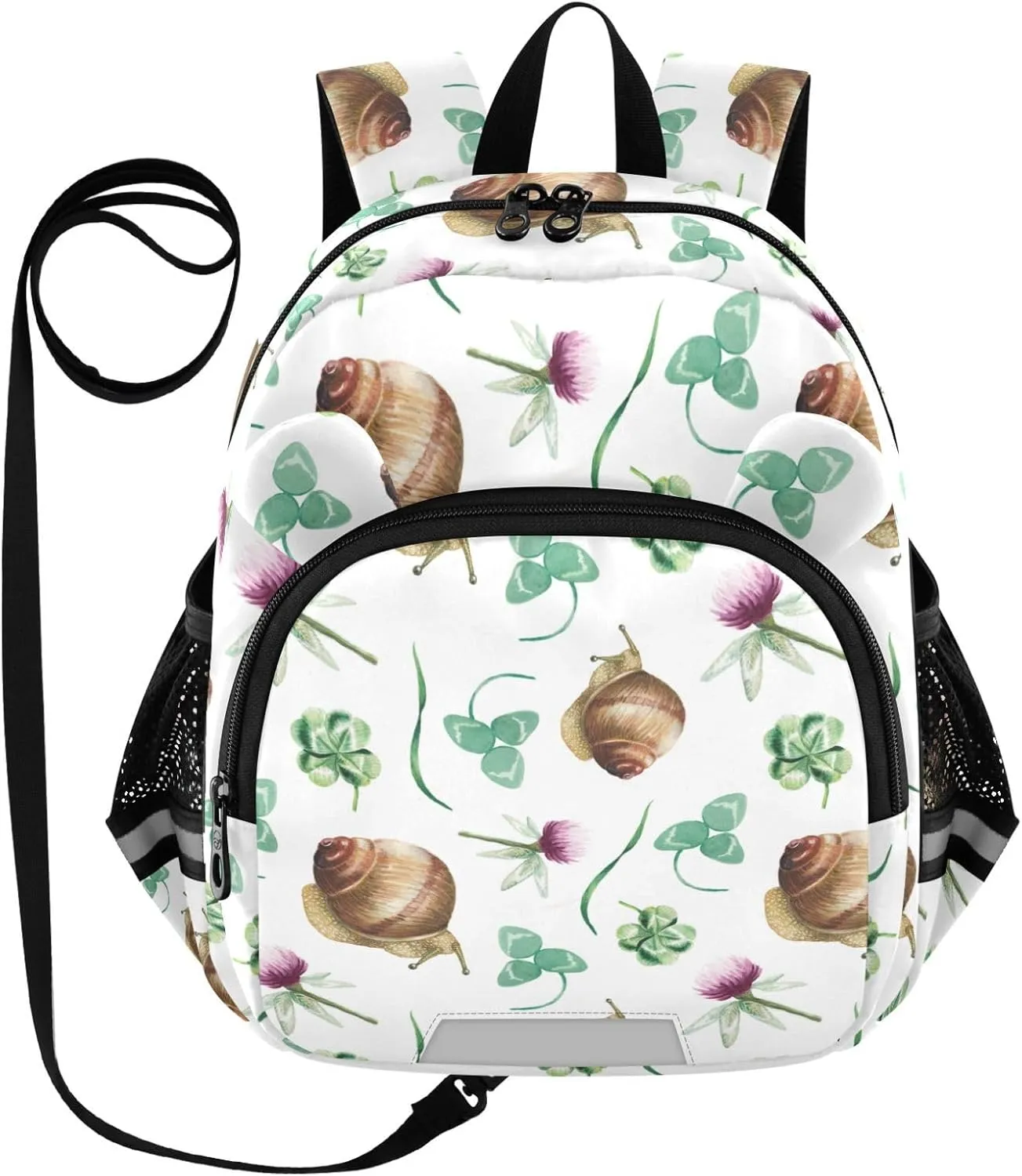 Watercolor Clover and Snails Little Kid Toddler Backpack Baby Boys Girls Kindergarten Pre School Bags Cute Cartoon Backpacks for children