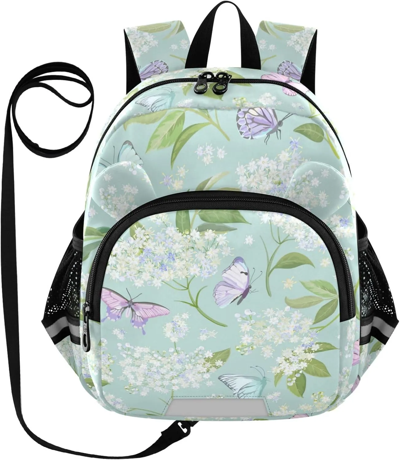 Watercolor White Elderberry Floral Little Kid Toddler Backpack Baby Boys Girls Kindergarten Pre School Bags Cute Cartoon Backpacks for children