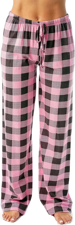 Women Plaid Printed Pants Full Length Long Trousers Sports Pants Business Casual Trousers