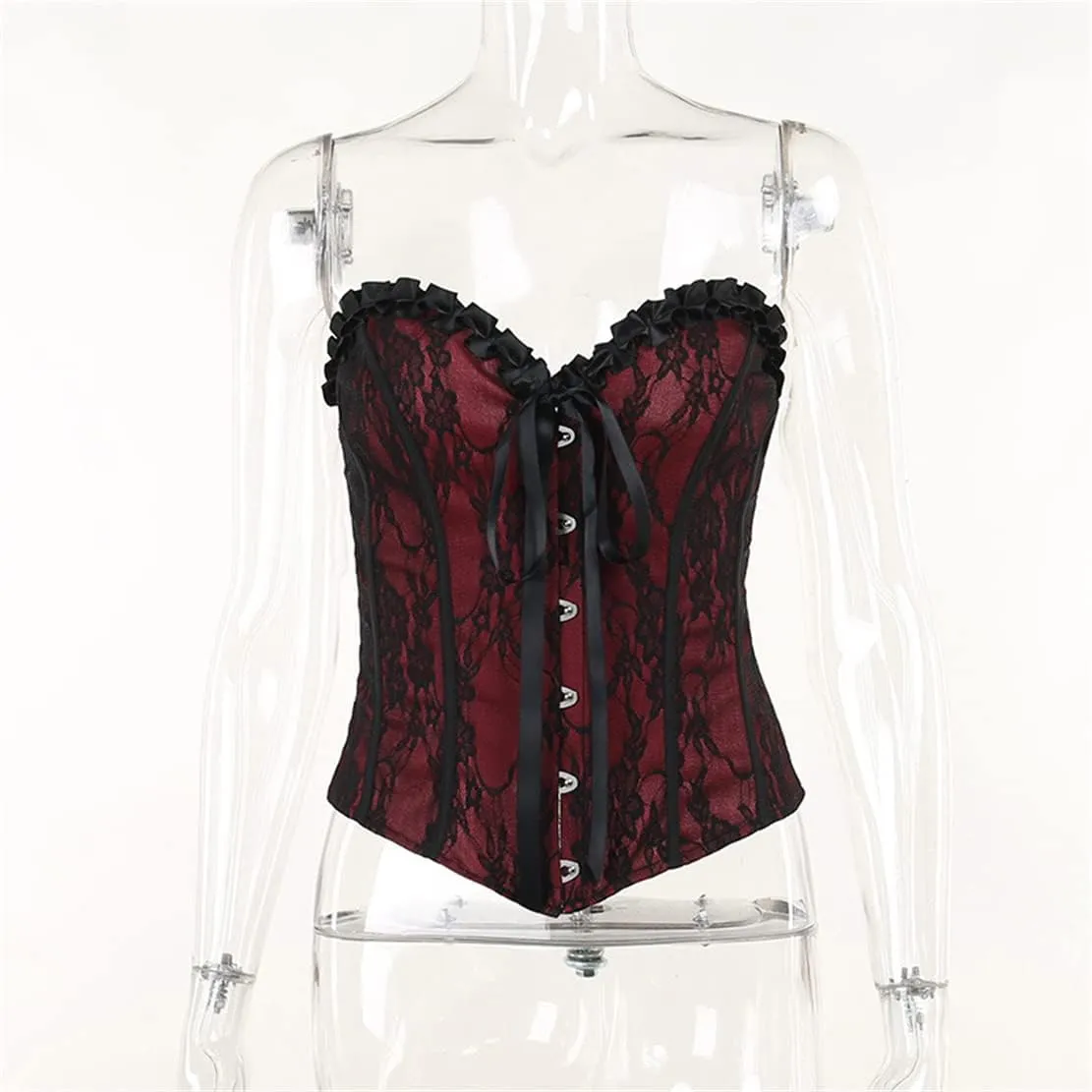 Womens Gothic Crop Top Goth Grunge Lace Tank Tops Punk Y2k Cami Alt Shirts Streetwear Casual Camisole
