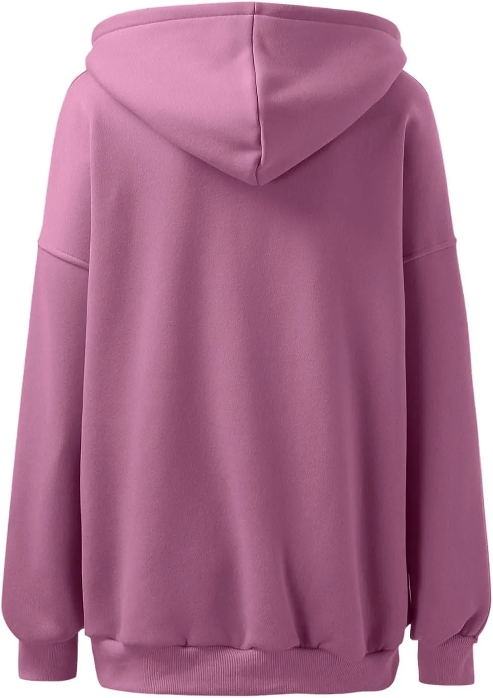 Womens Oversized Hoodies V Neck Sweatshirts Long Sleeve Pullover Casual Fall Teen Girls Preppy Clothes 2024 Trendy