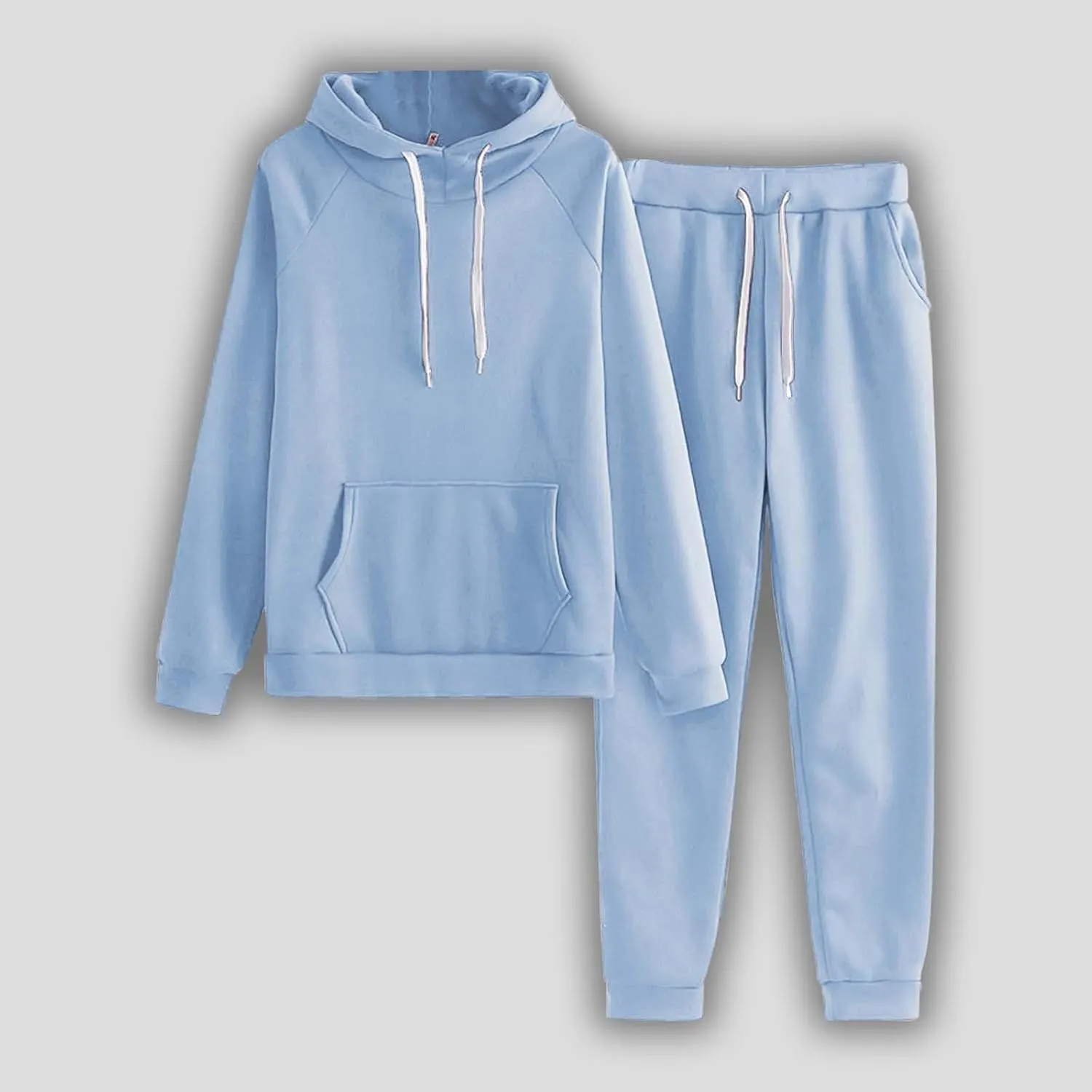 Womens Two Piece Outfits Long Sleeve V Neck Y2K Fashion Hoodie Sweatshirt Long Pants Outfits